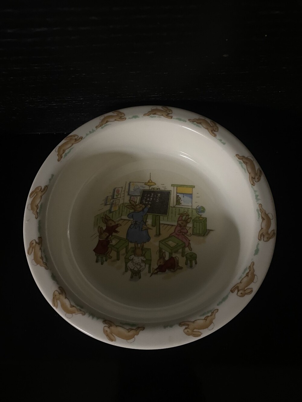 Vintage Royal Doulton Bunnykins Math Class Cereal Bowl